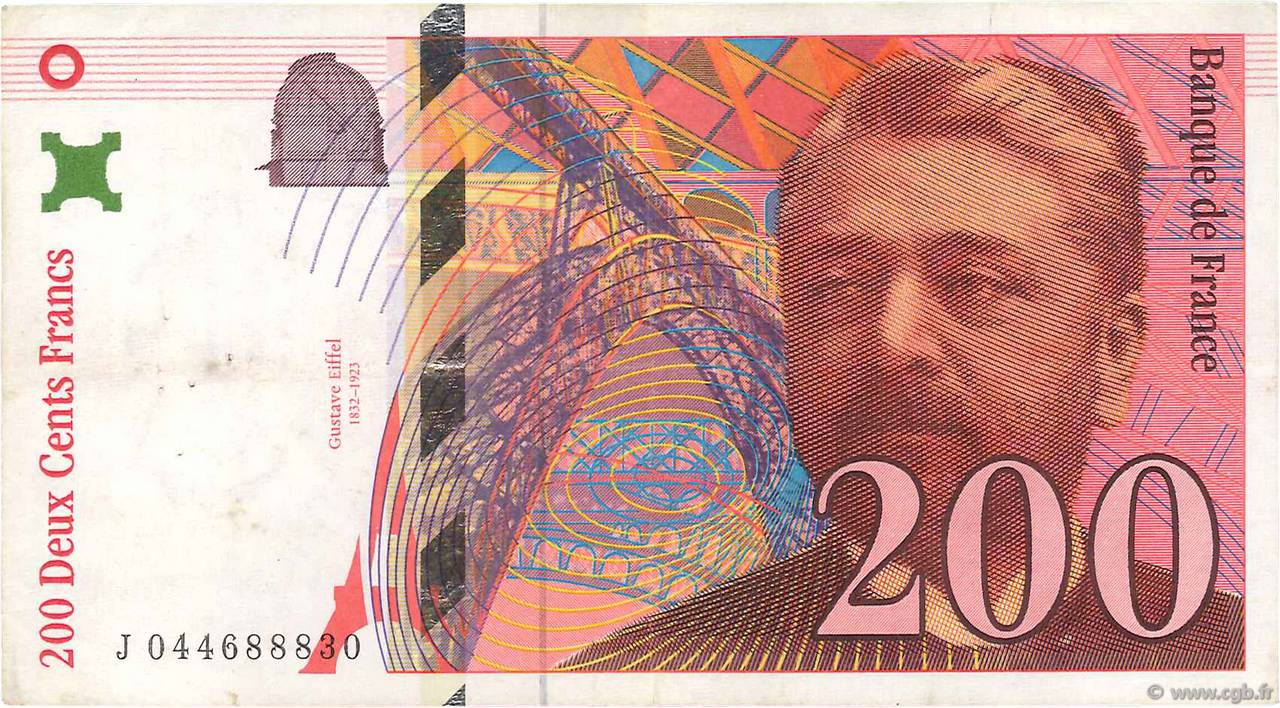 200 Francs EIFFEL FRANCIA  1997 F.75.04a BC