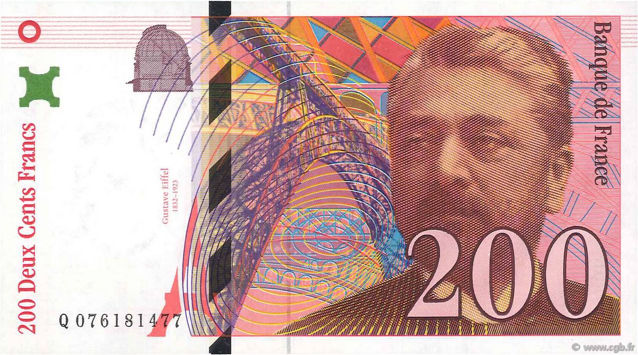 200 Francs EIFFEL FRANCIA  1999 F.75.05 AU