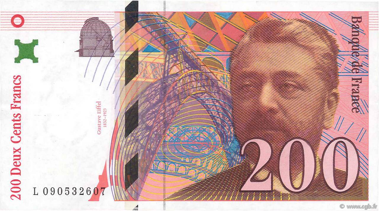 200 Francs EIFFEL FRANCE  1999 F.75.05 SUP