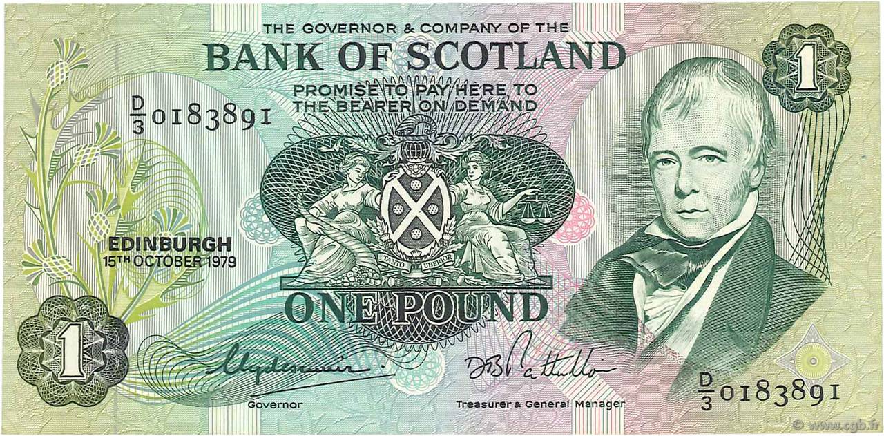 1 Pound SCOTLAND  1979 P.111d VZ+