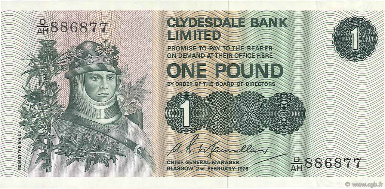 1 Pound SCOTLAND  1978 P.204c UNC