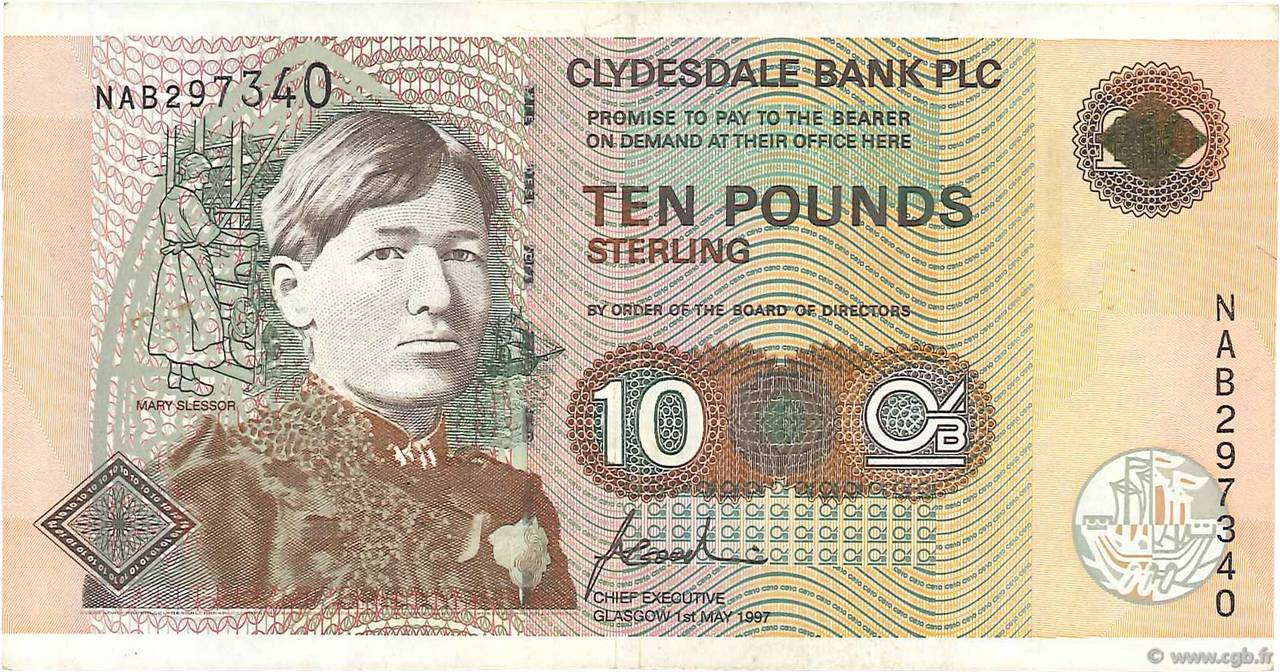 10 Pounds SCOTLAND  1997 P.226a BB