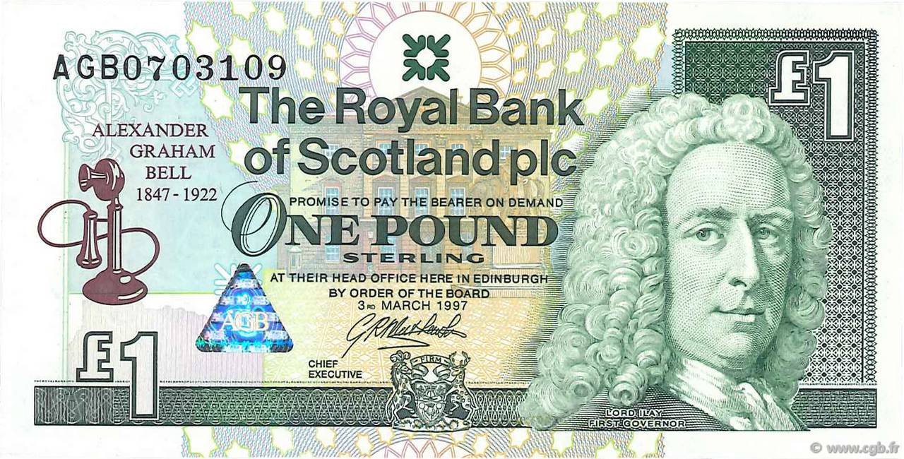 1 Pound Commémoratif SCOTLAND  1997 P.359 FDC