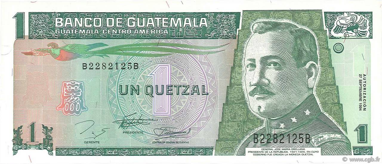 1 Quetzal GUATEMALA  1994 P.090 UNC