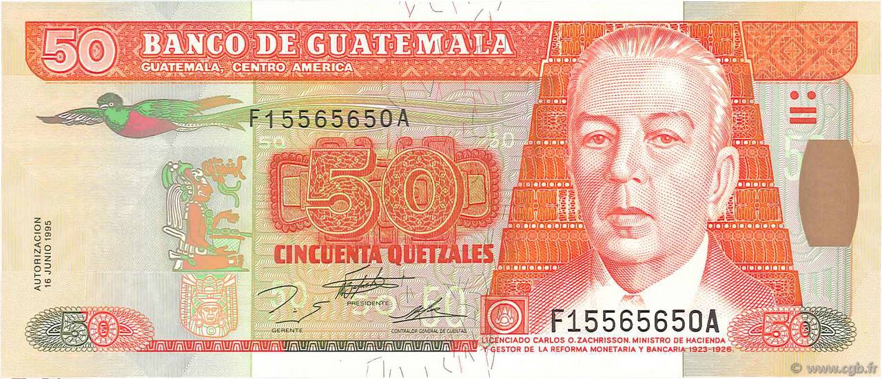 50 Quetzales GUATEMALA  1995 P.094 NEUF