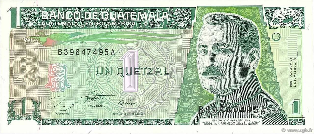 1 Quetzal GUATEMALA  1996 P.097a TTB