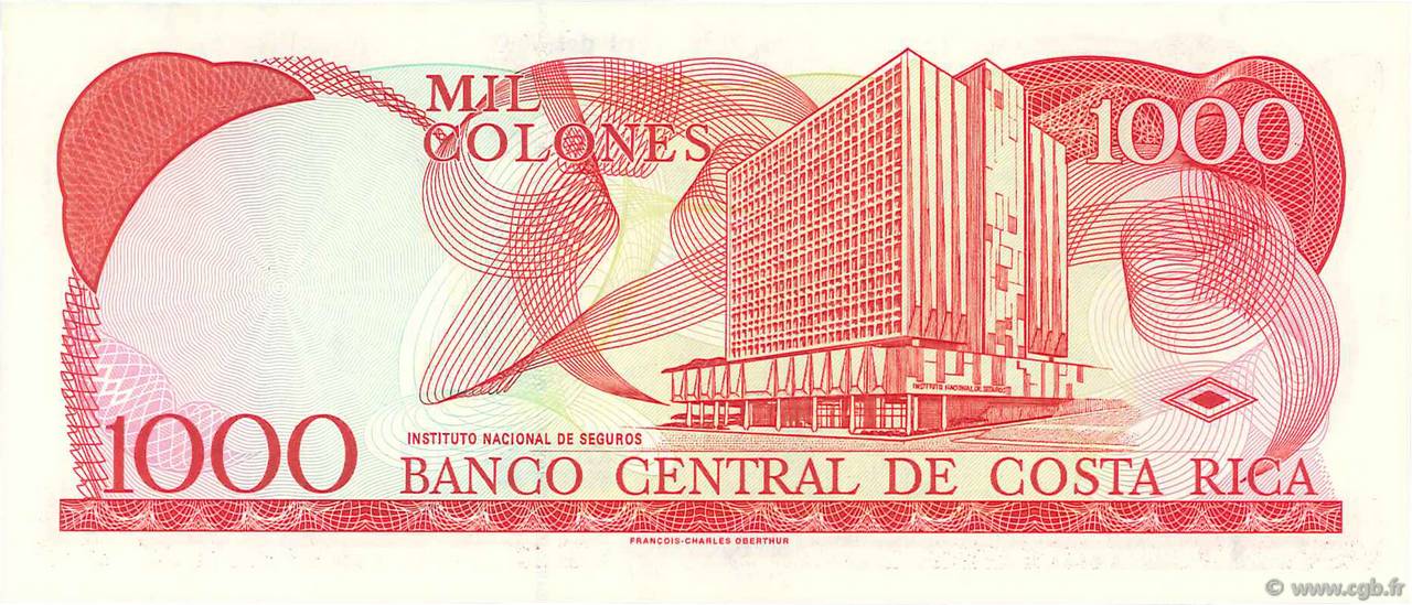 1000 Colones COSTA RICA 2003 P.264d b74_0477 Billets