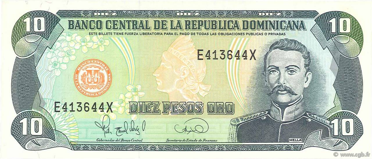 10 Pesos Oro RÉPUBLIQUE DOMINICAINE  1995 P.148a FDC