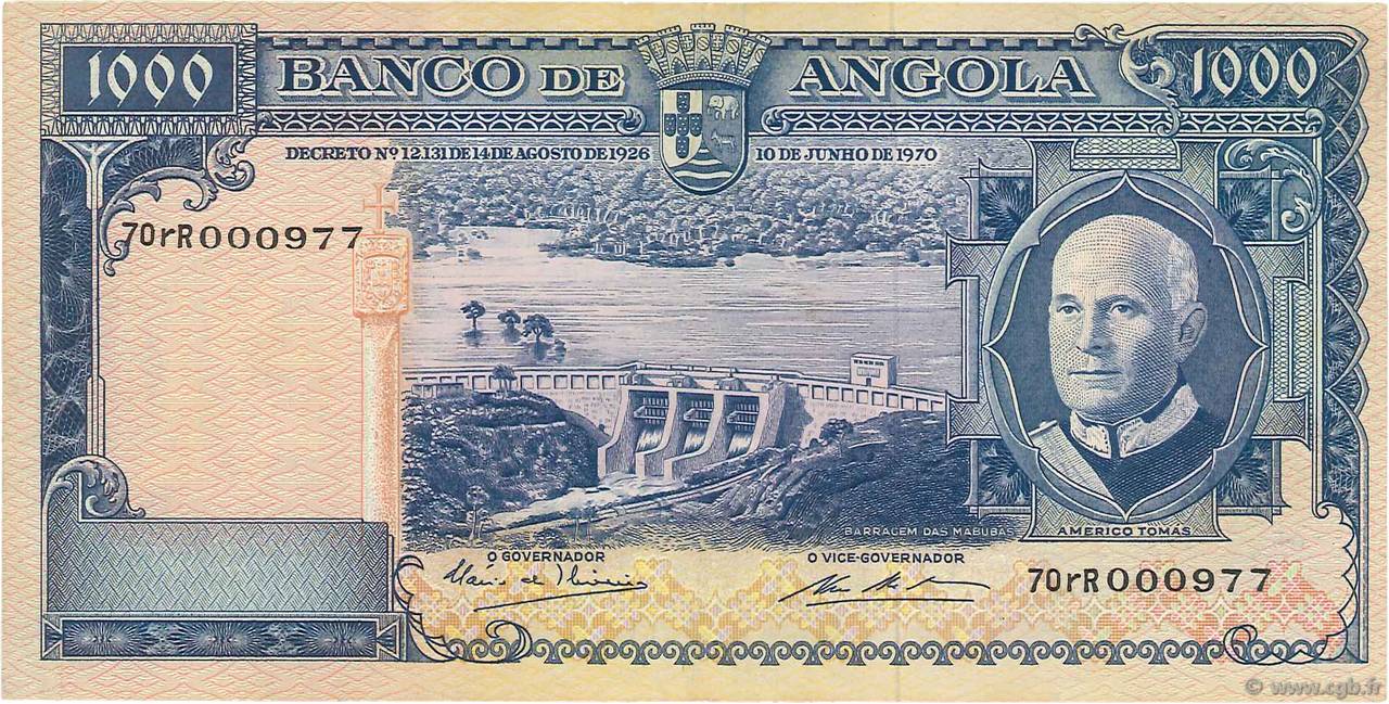1000 Escudos ANGOLA  1970 P.098 TTB