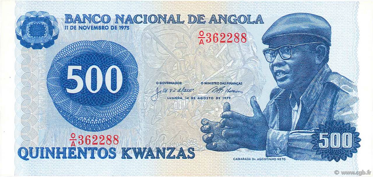 500 Kwanzas ANGOLA  1979 P.116 UNC