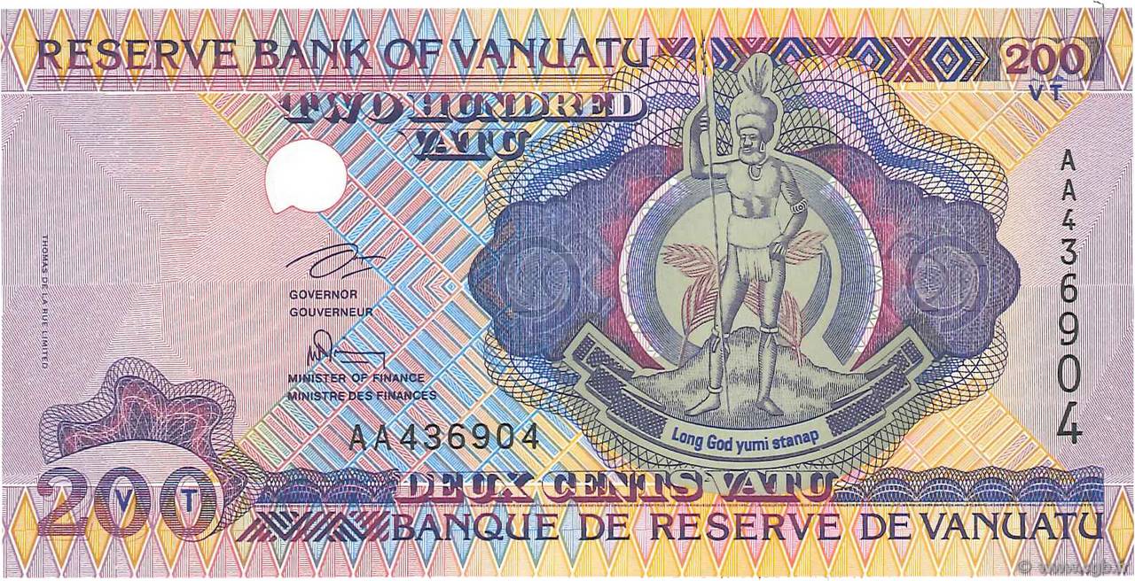 200 Vatu VANUATU  1995 P.08a UNC