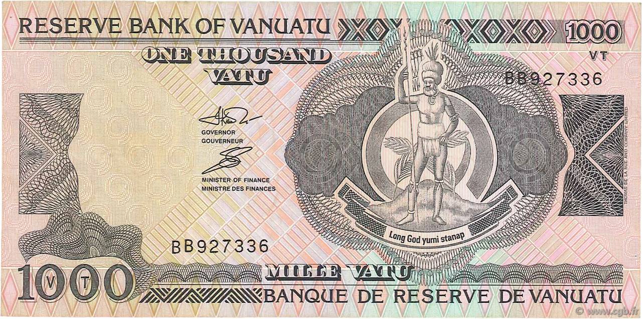 1000 Vatu VANUATU  1993 P.06 BC+