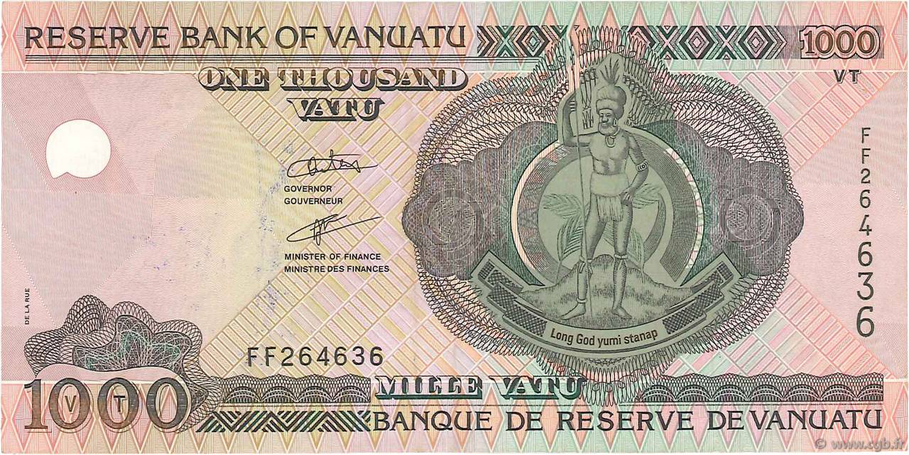 1000 Vatu VANUATU  2002 P.10 BB