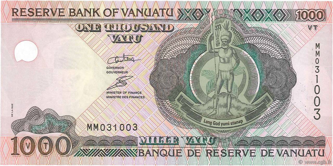 1000 Vatu VANUATU  2002 P.10 fST+