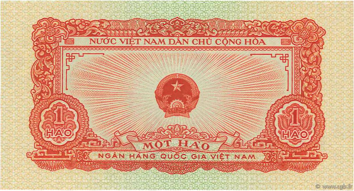 1 Hao VIETNAM  1958 P.068a ST