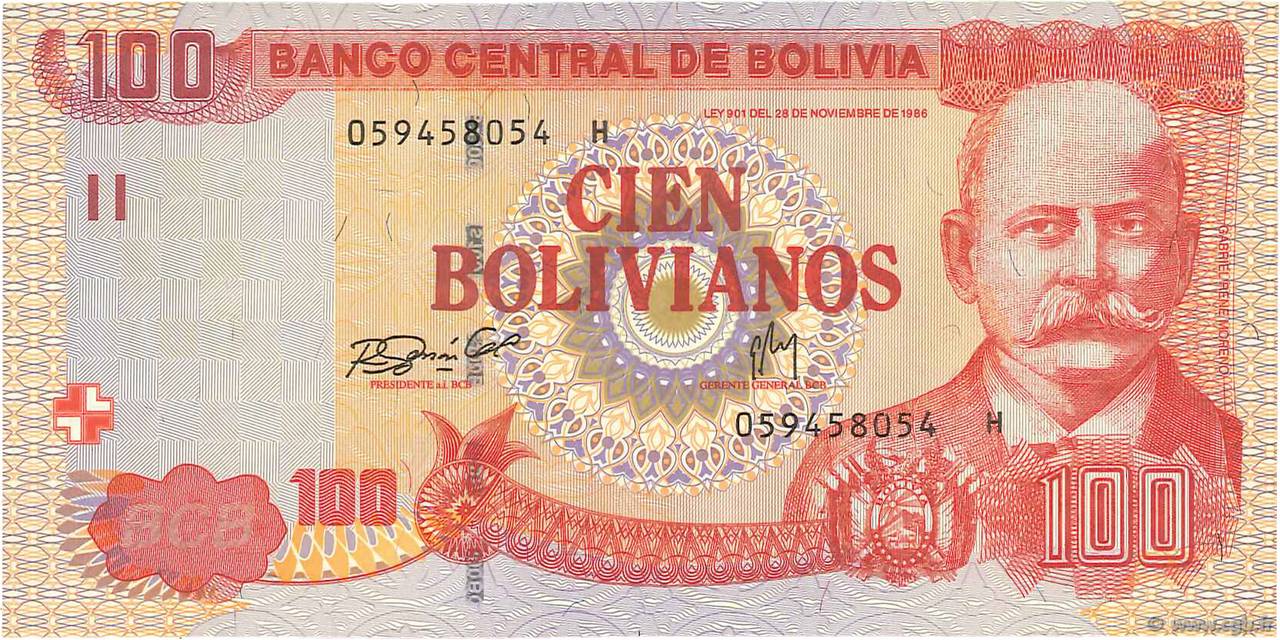 100 Bolivianos BOLIVIA  2007 P.236 UNC