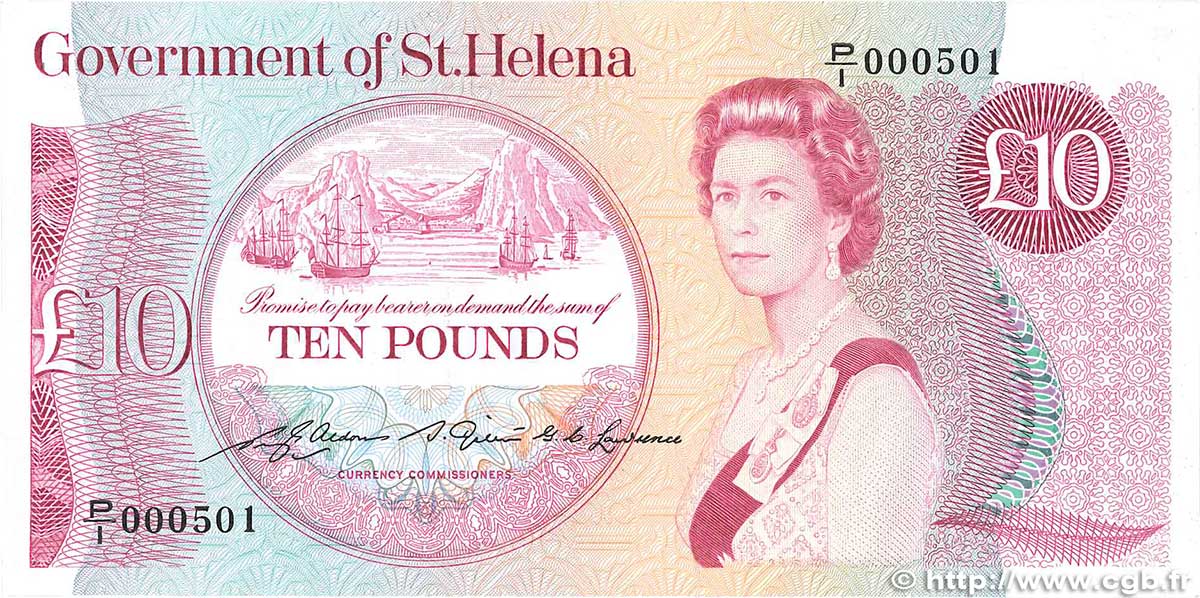 10 Pounds SANT ELENA  1979 P.08a q.FDC