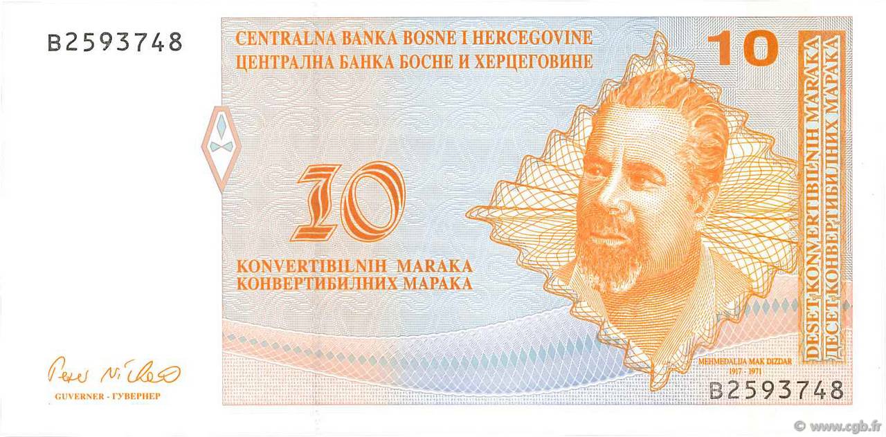 10 Convertible Maraka BOSNIA-HERZEGOVINA  1998 P.063a FDC