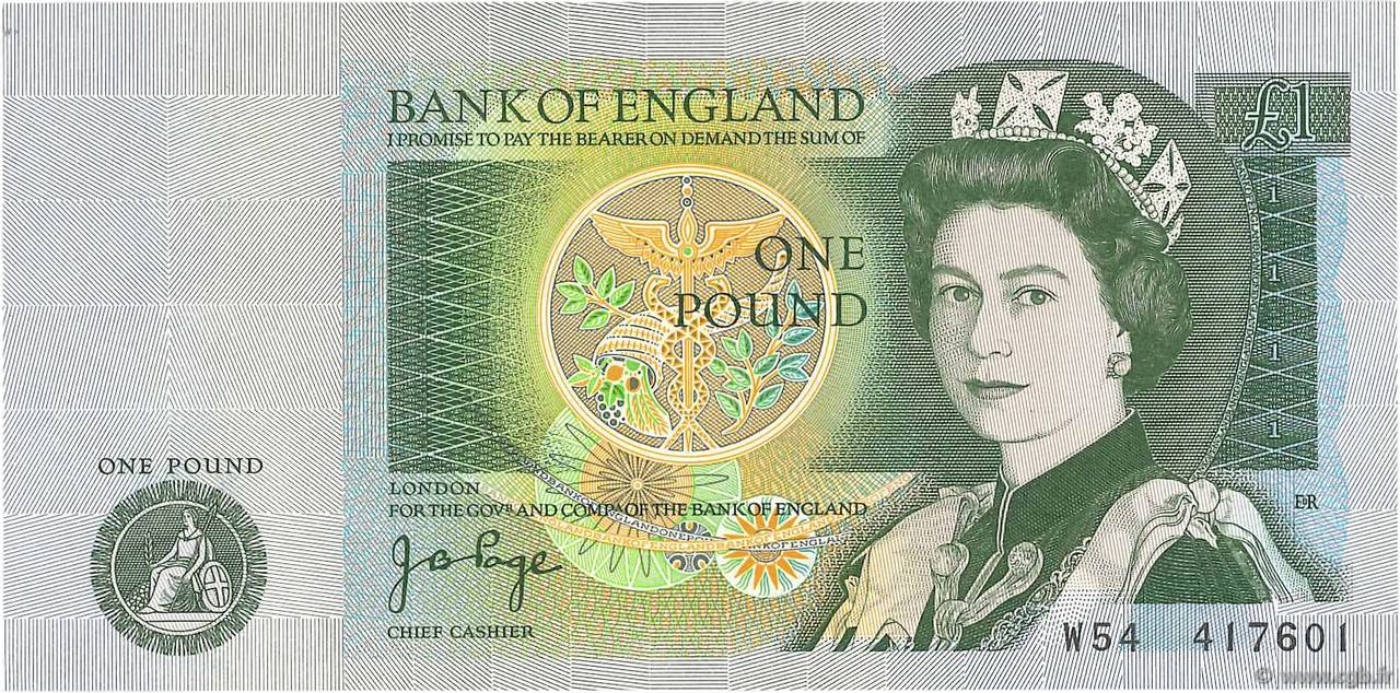 1 Pound ENGLAND  1978 P.377a XF-