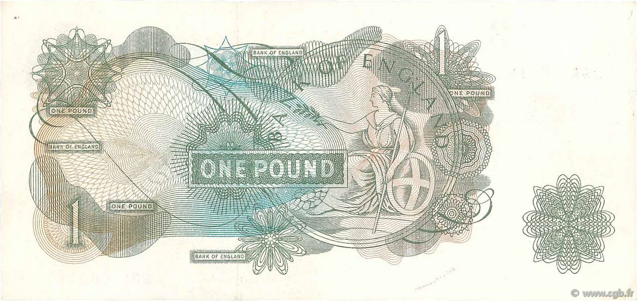 1 Pound ANGLETERRE 1960 P.374a B76_2358 Billets