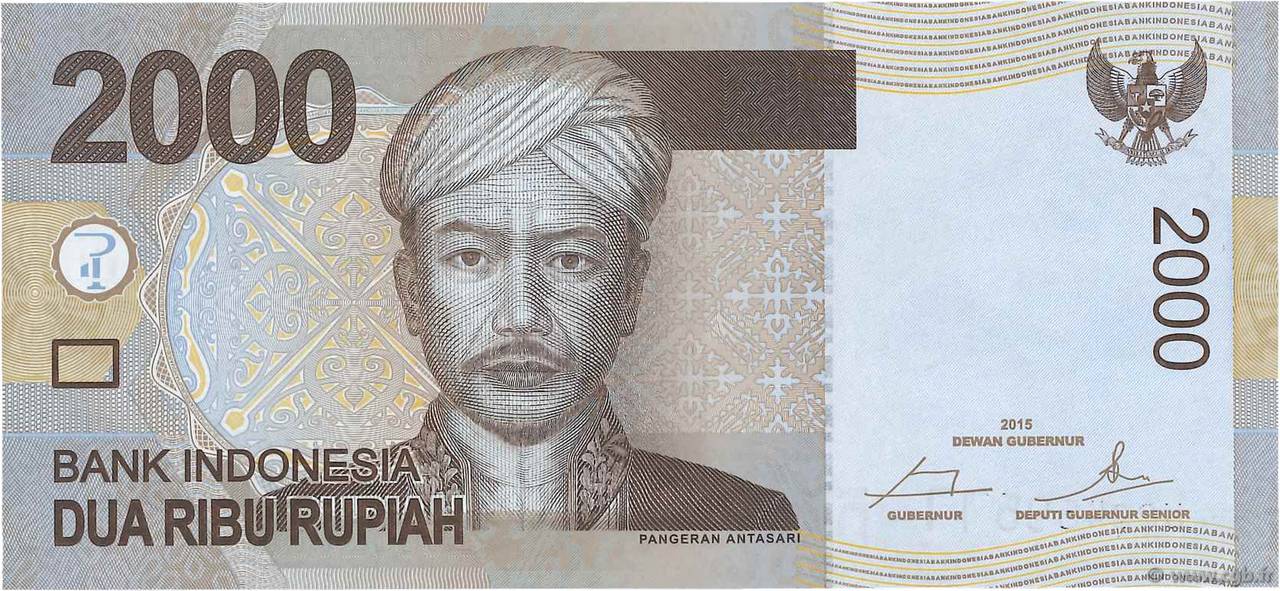 2000 Rupiah INDONESIA  2015 P.148e UNC