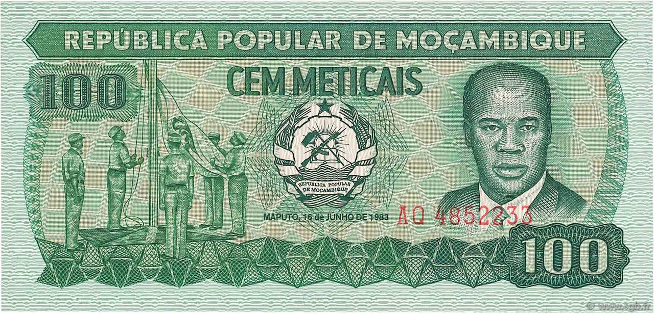 100 Meticais MOZAMBIQUE  1983 P.126 FDC
