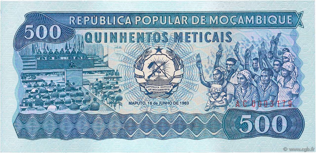 500 Meticais MOZAMBIK  1983 P.131a ST