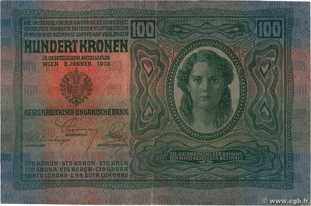 100 Kronen AUSTRIA  1912 P.012 MBC