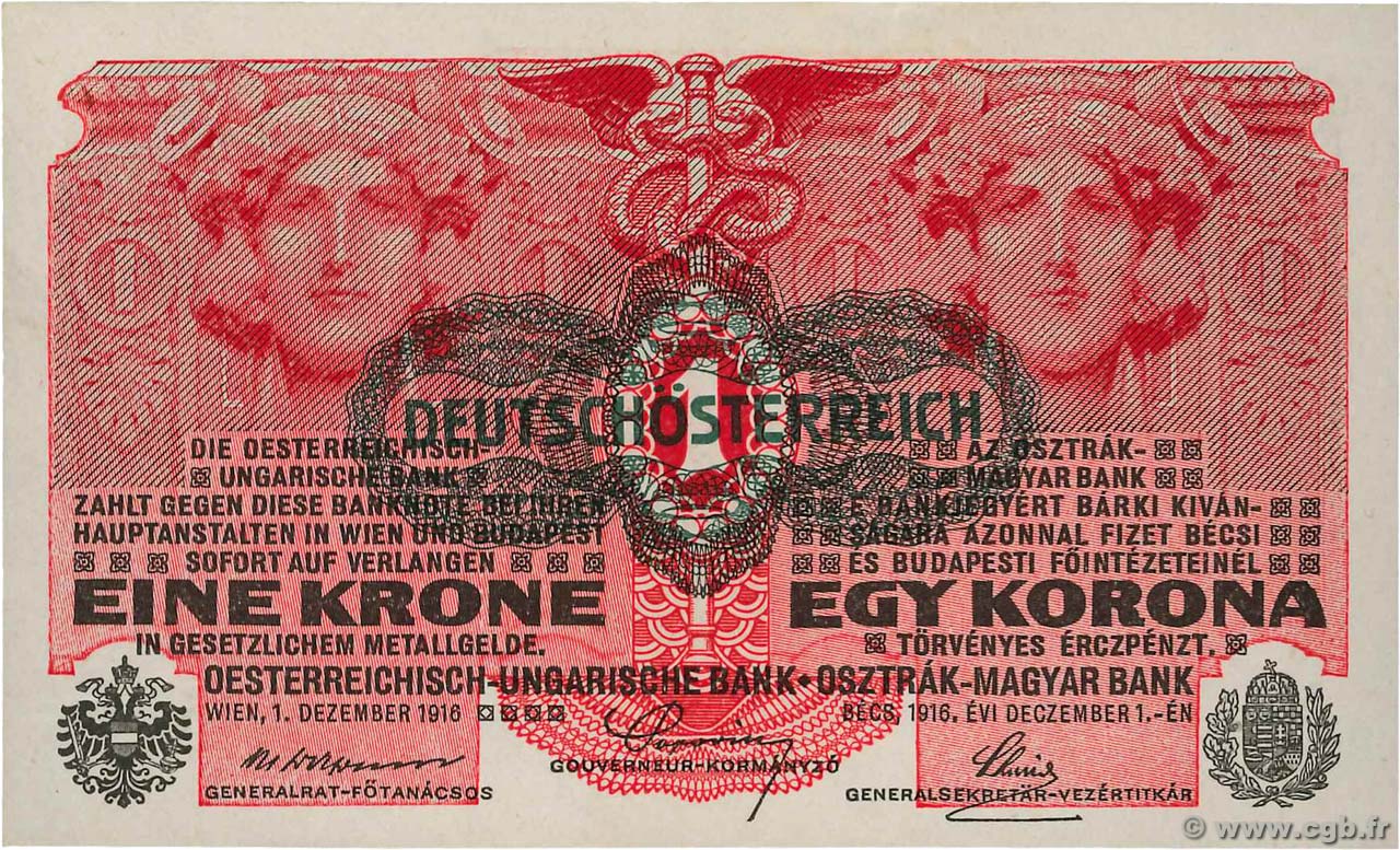 1 Krone AUTRICHE  1919 P.049 NEUF
