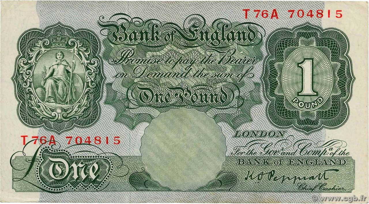 1 Pound ENGLAND  1948 P.369a VF-