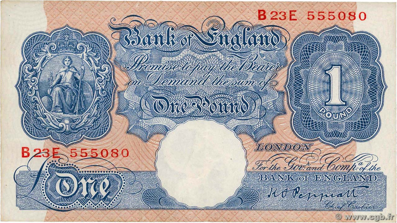1 Pound ANGLETERRE  1940 P.367a SUP