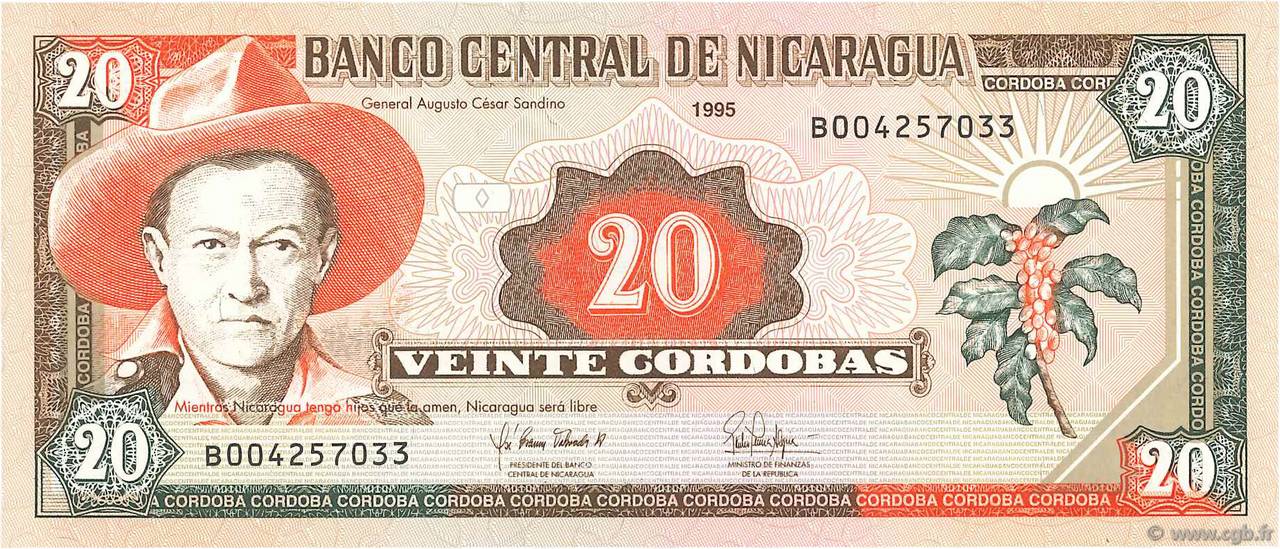 20 Cordobas NICARAGUA  1995 P.182 FDC