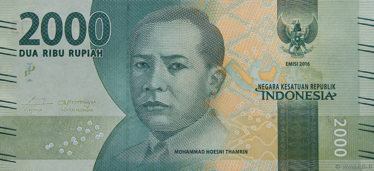 2000 Rupiah INDONESIEN  2016 P.155a ST