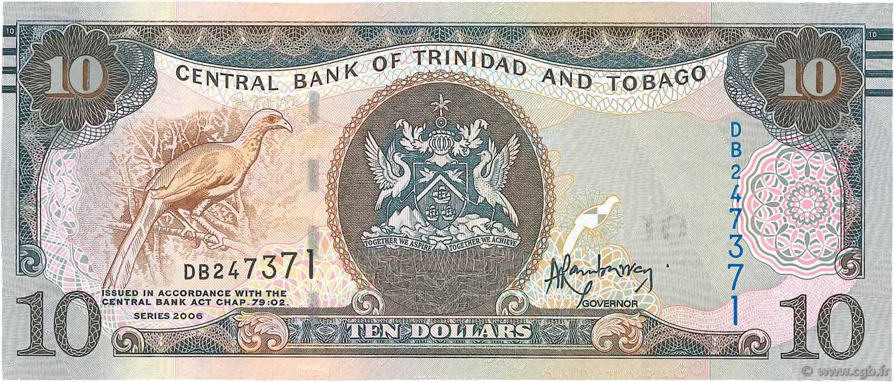Red Capped Cardinal/p50 UNC 2006/12 Trinidad & Tobago 50 Dollars