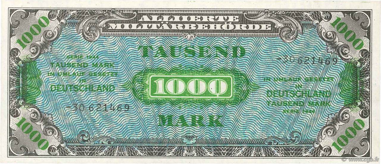 1000 Mark ALEMANIA  1944 P.198b FDC