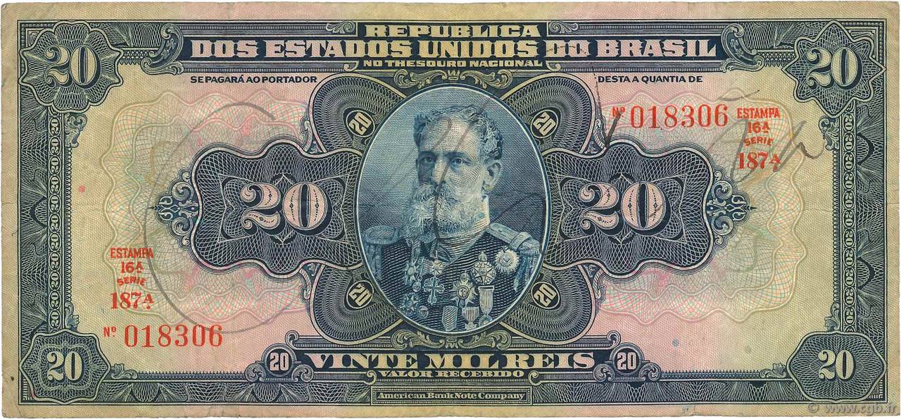 20 Mil Reis BRASILIEN  1931 P.048d S