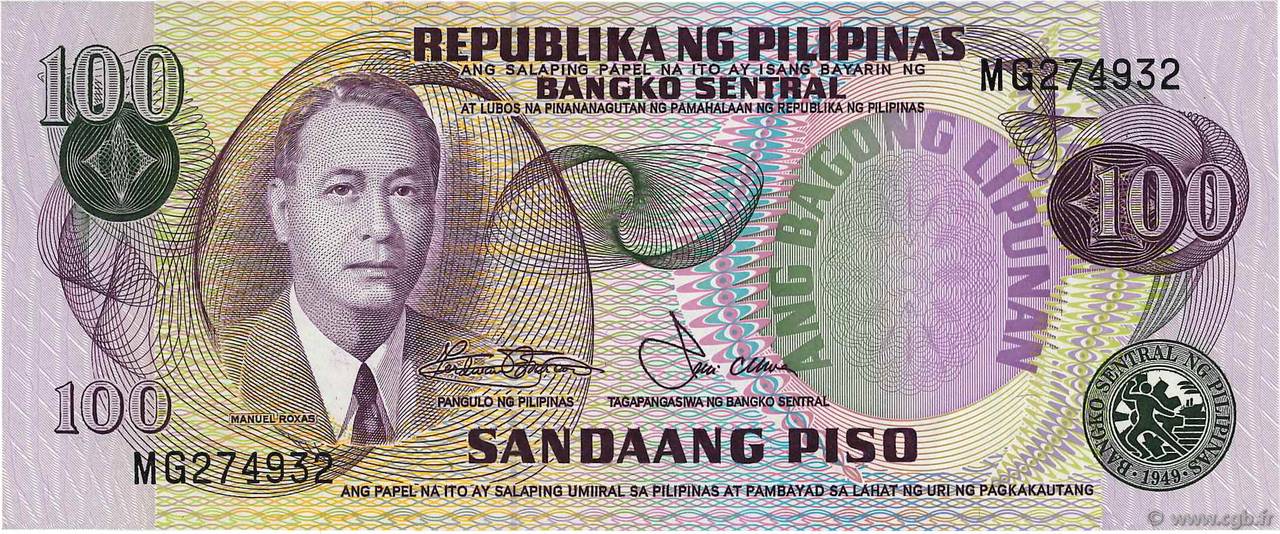 100 Piso FILIPINAS  1974 P.164b FDC