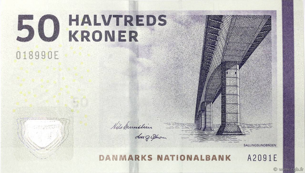 50 Kroner DÄNEMARK  2009 P.065a ST