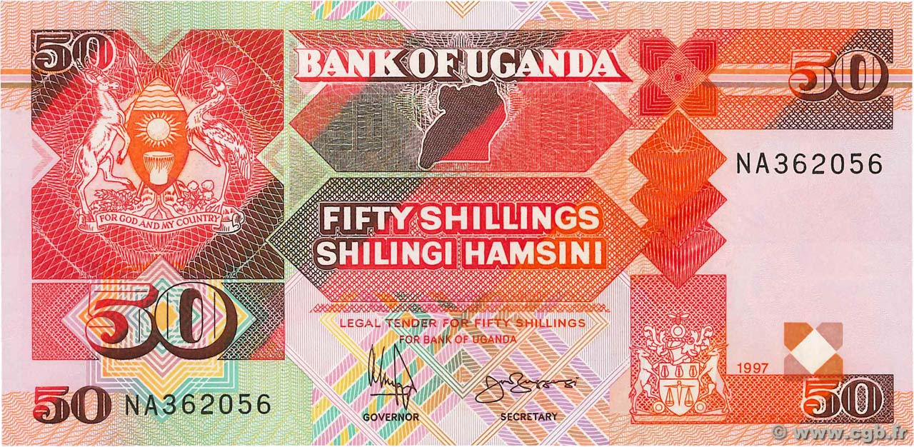 50 Shillings UGANDA  1996 P.30c fST+