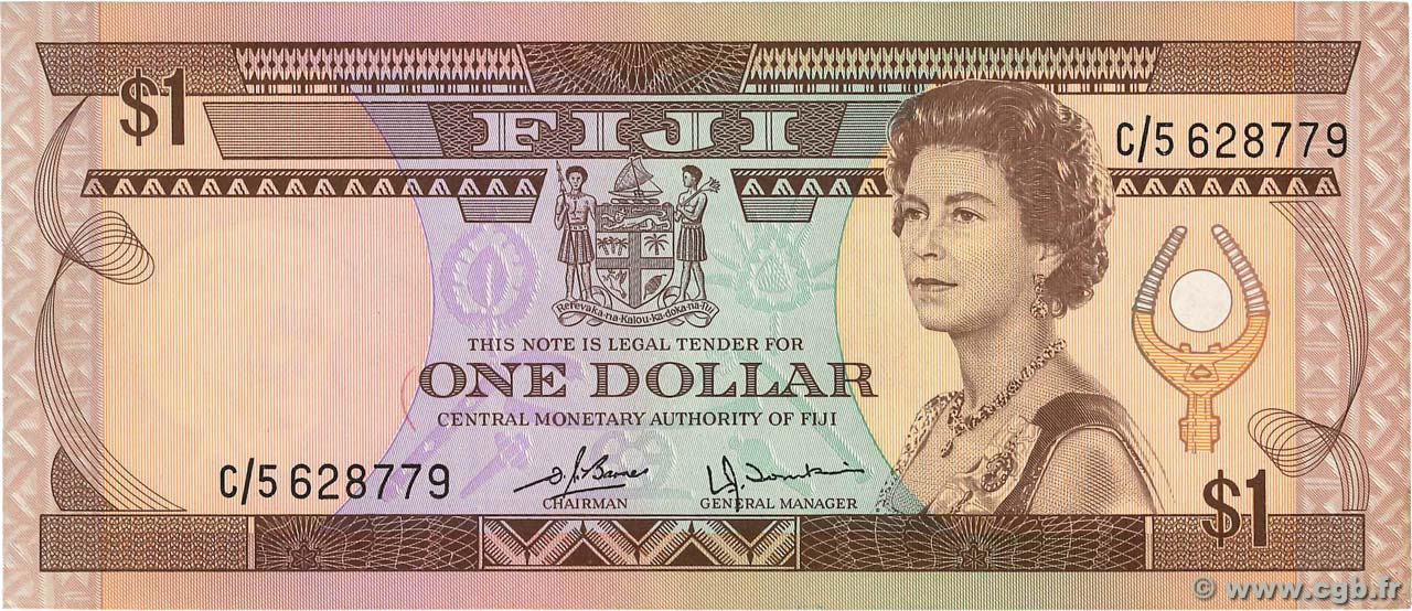 1 Dollar FIDJI  1980 P.076a SUP+