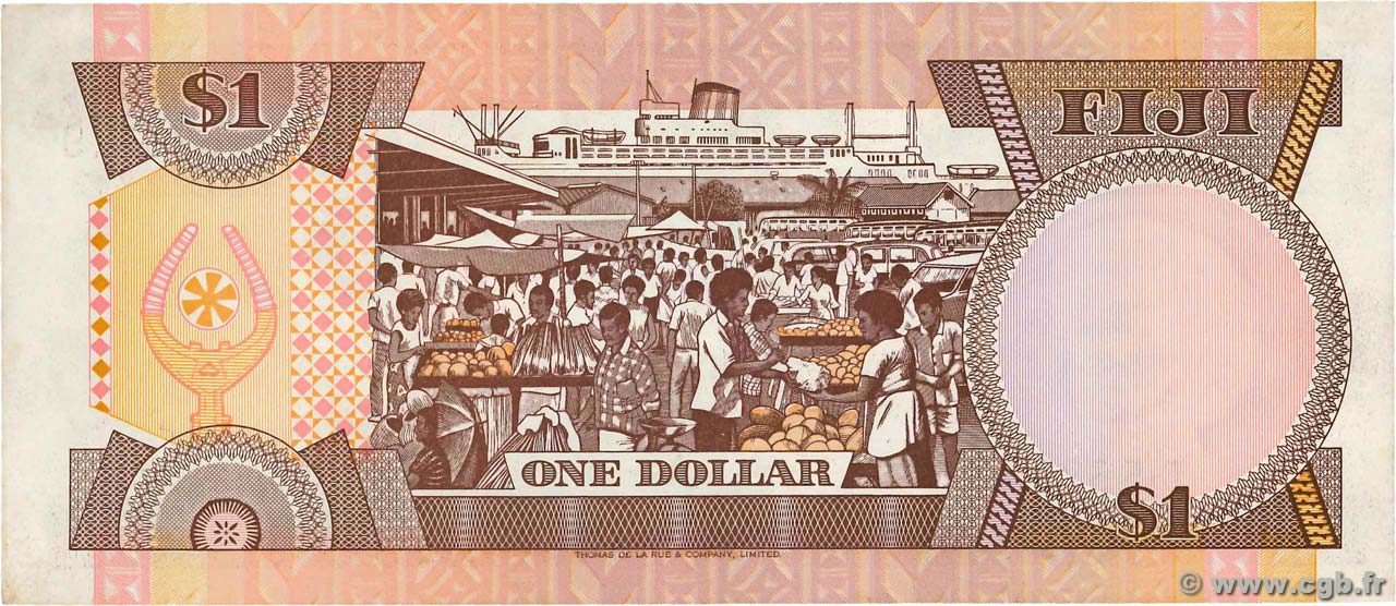 1 Dollar FIDJI 1980 P.076a b80_0073 Billets
