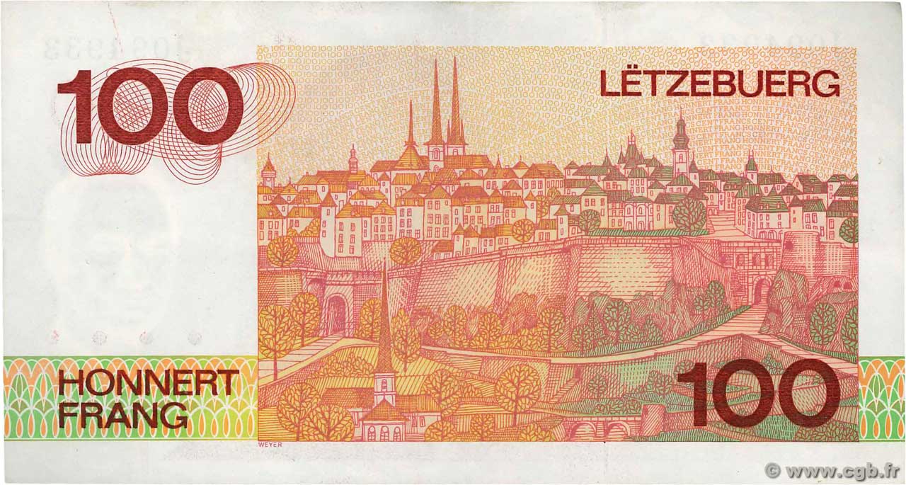 100 Francs LUSSEMBURGO  1986 P.58a BB