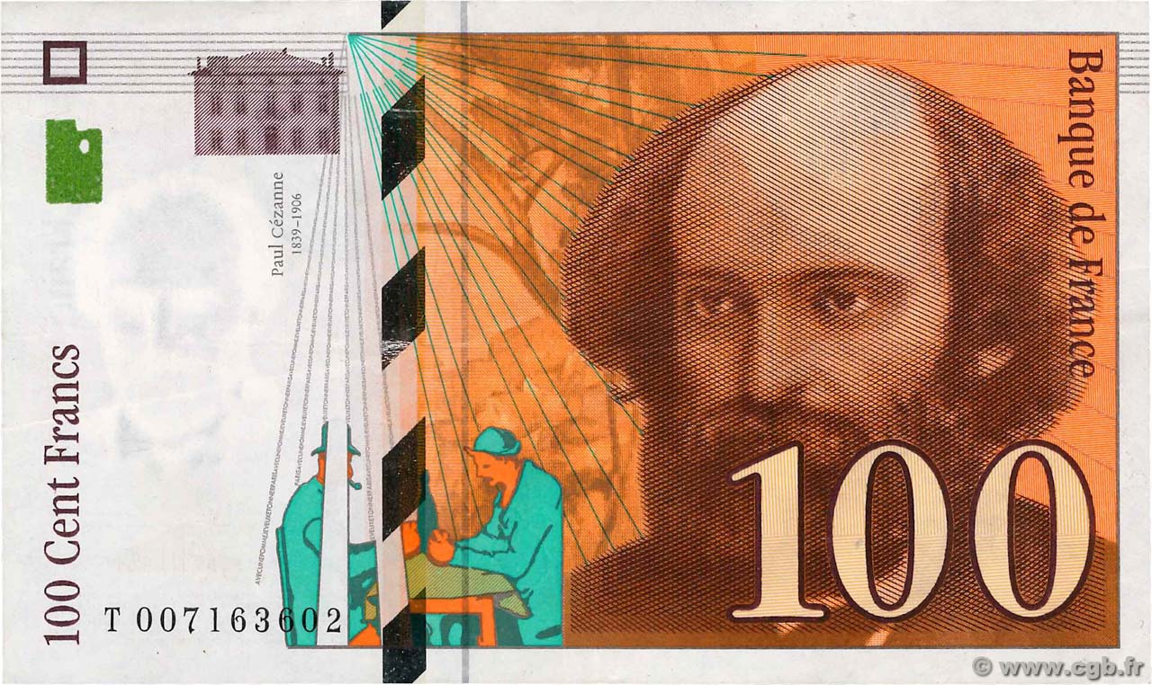 100 Francs CÉZANNE FRANCIA  1997 F.74.01 BB