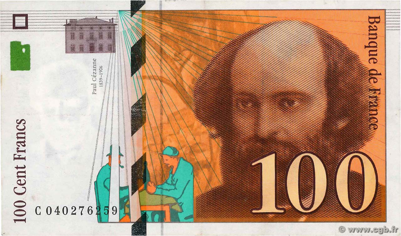 100 Francs CÉZANNE FRANCIA  1998 F.74.02 SPL