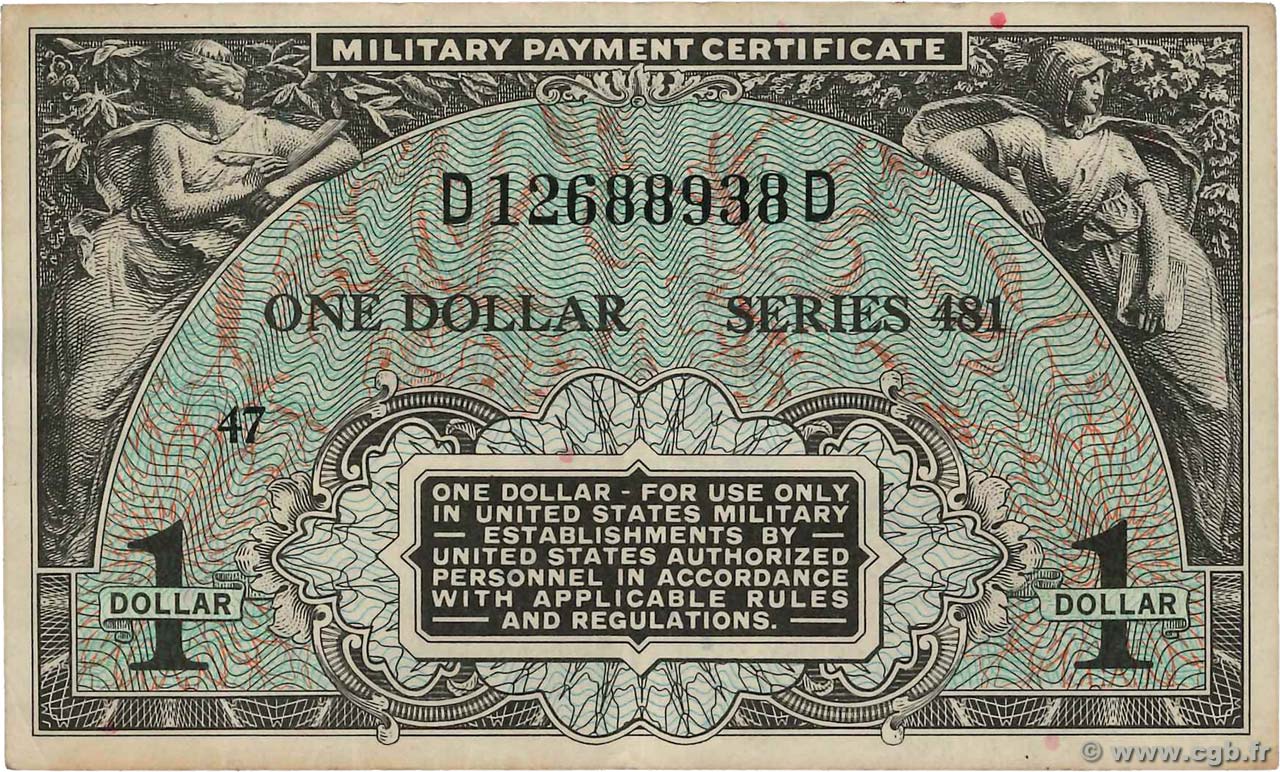 1 Dollar ESTADOS UNIDOS DE AMÉRICA  1951 P.M026 MBC