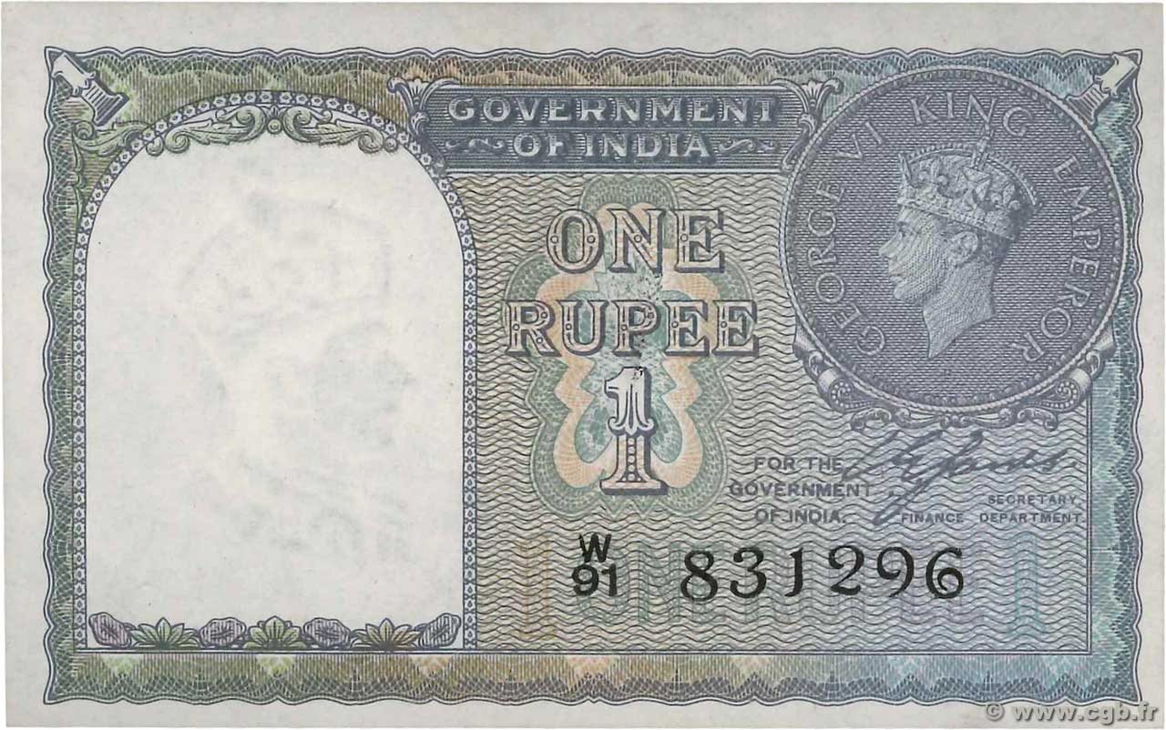1 Rupee INDE  1940 P.025a SPL+