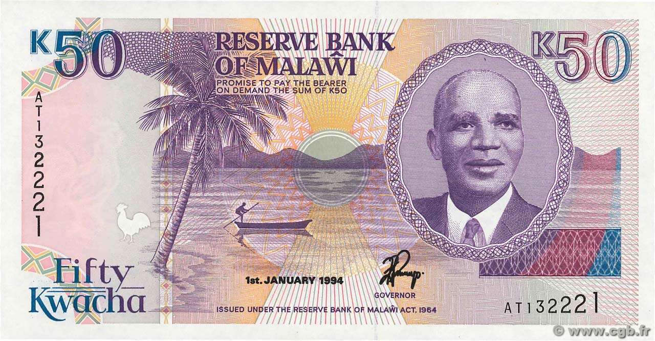 50 Kwacha MALAWI  1994 P.28b NEUF