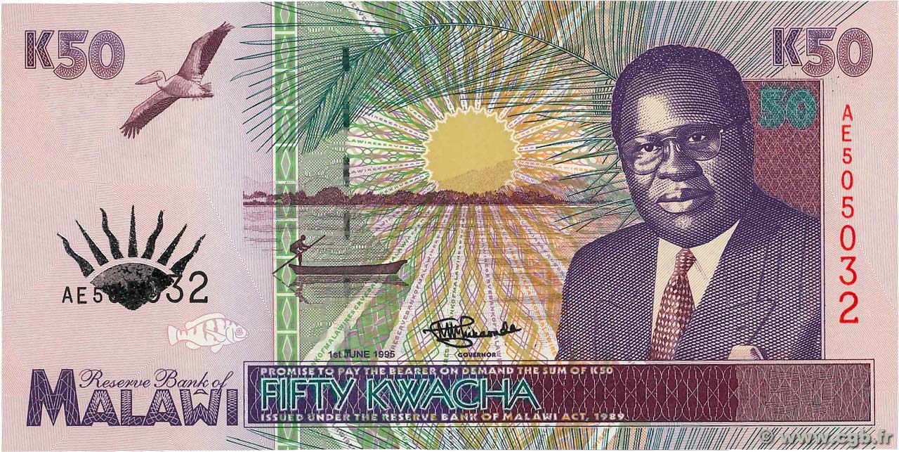 50 Kwacha MALAWI  1995 P.33 NEUF