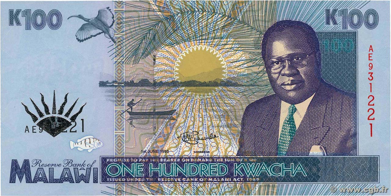100 Kwacha MALAWI  1995 P.34 NEUF