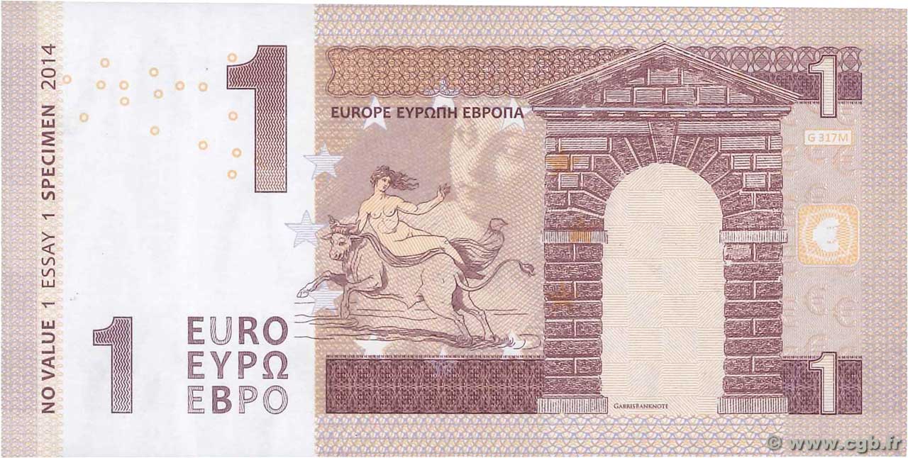 1 Euro Spécimen EUROPA 2014 b83_0122 Billetes